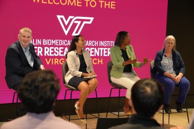 Four cancer researchers
